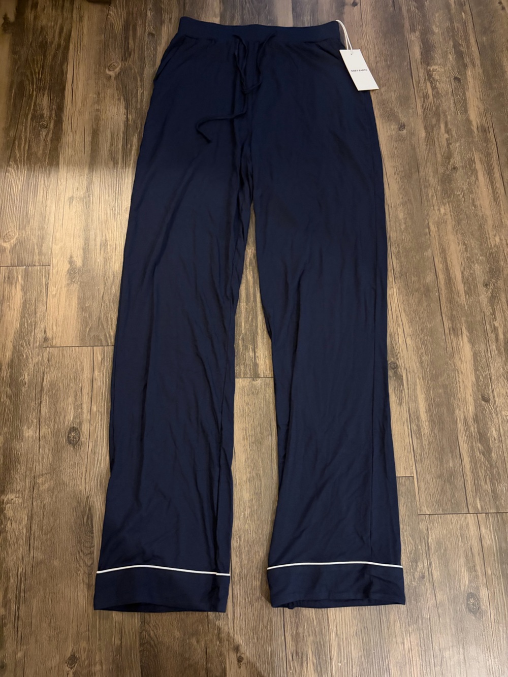 NWT Cozy Earth Women's Bamboo Stretch-Knit Pajama Pant Navy XS